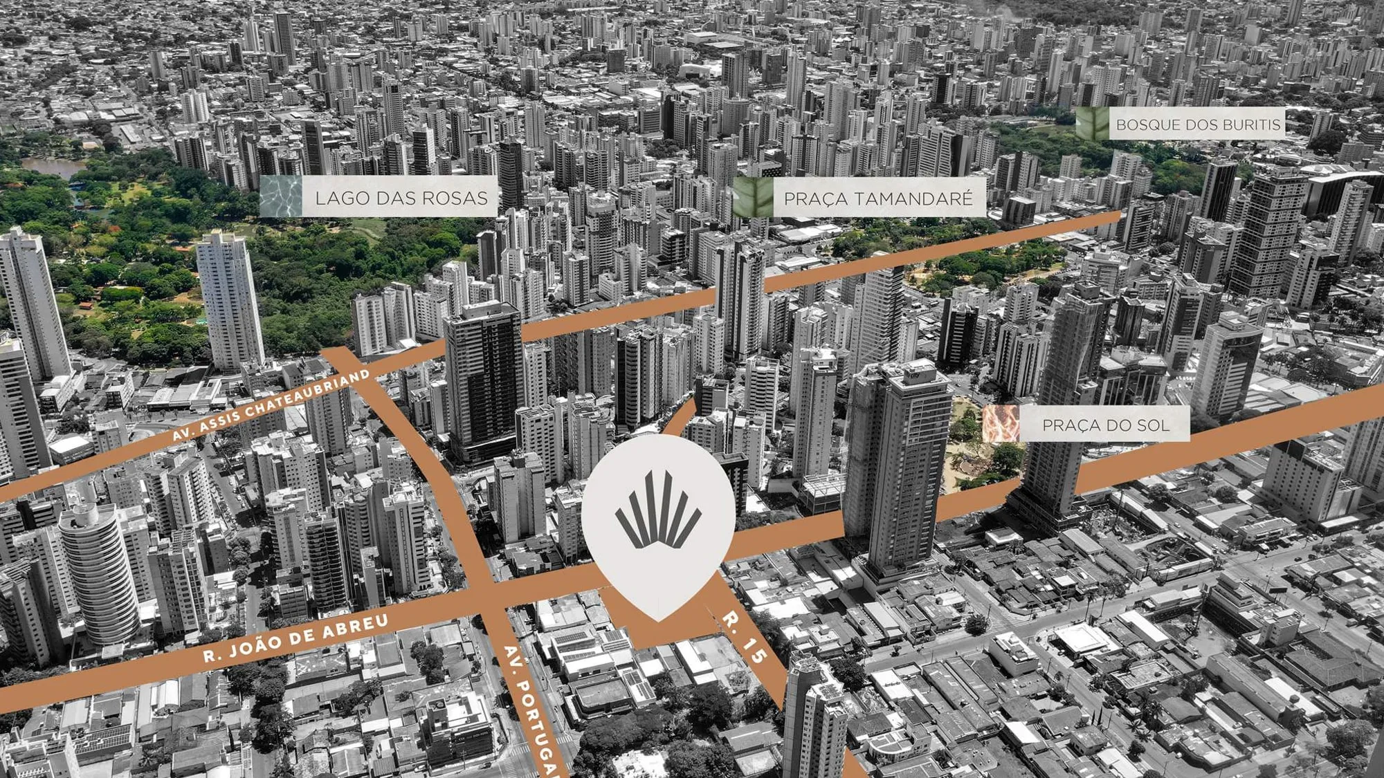 Elements Consciente — Localização, no Setor Oeste