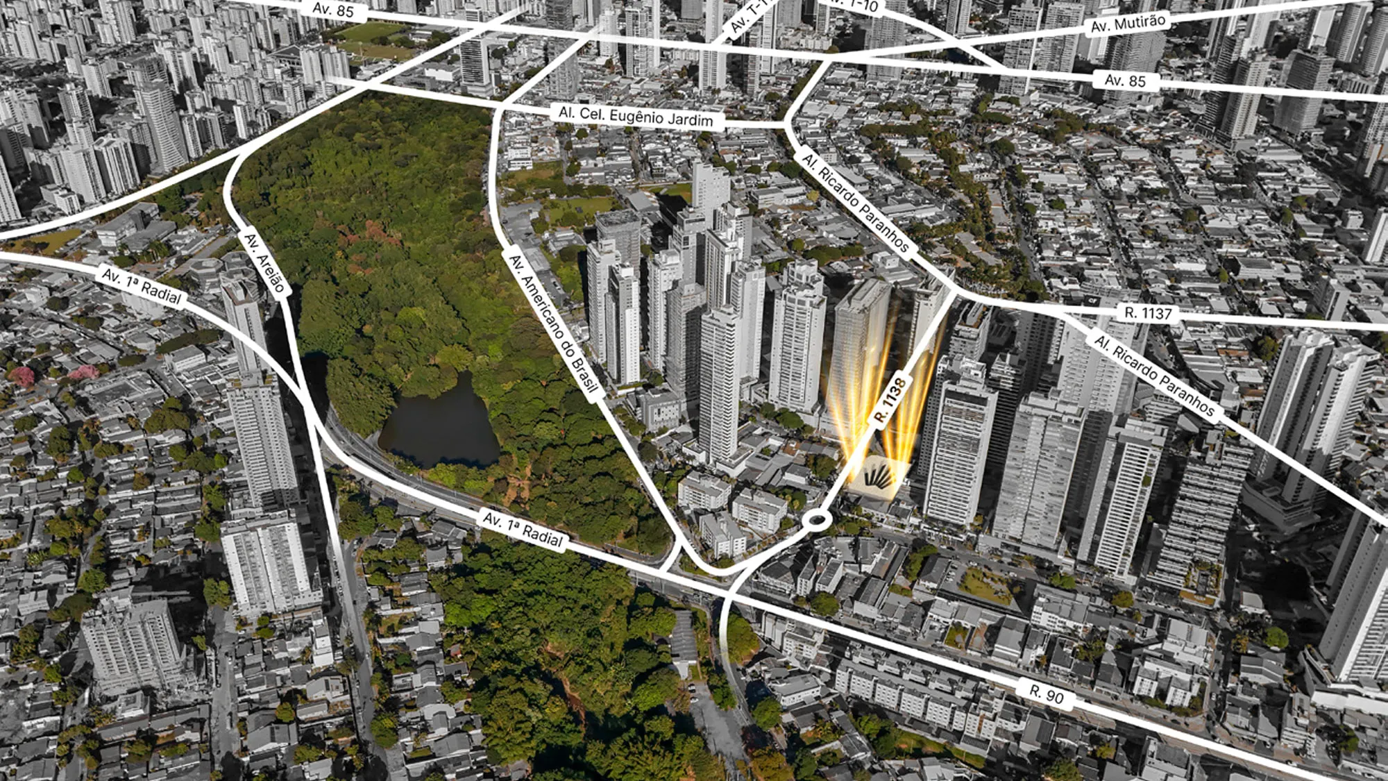 Solenne — Localização, no Setor Marista