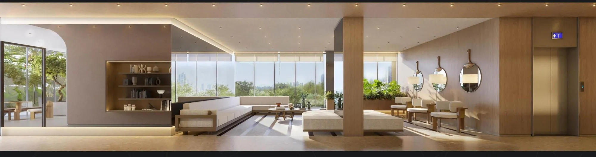 Cidade Ybiti Home — Hall residencial