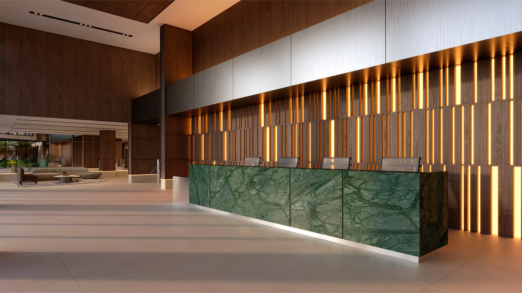 Metropolitan Marista · Torre Londres — Lobby, em outro ângulo