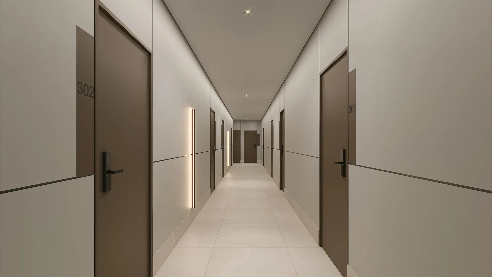 Metropolitan Marista · Torre Madrid — Hall dos apartamentos