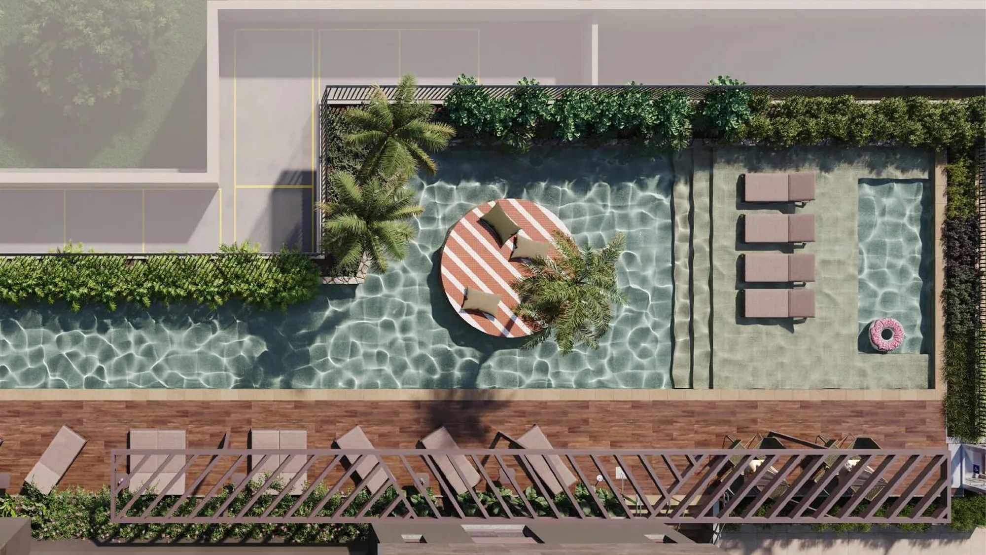 Elements Consciente — Piscina com raia de 25 m e ilha central