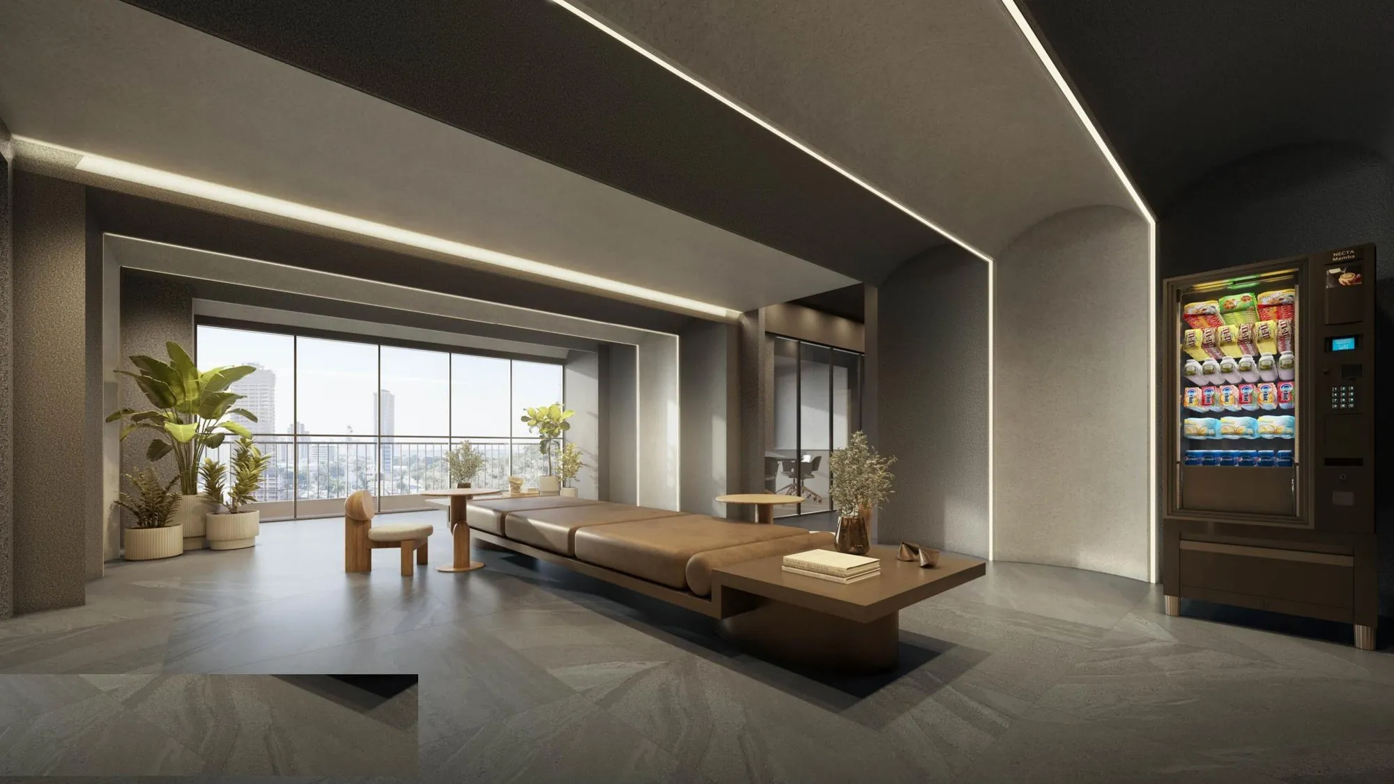 Cidade Ybiti Offices — Rooftop foyer