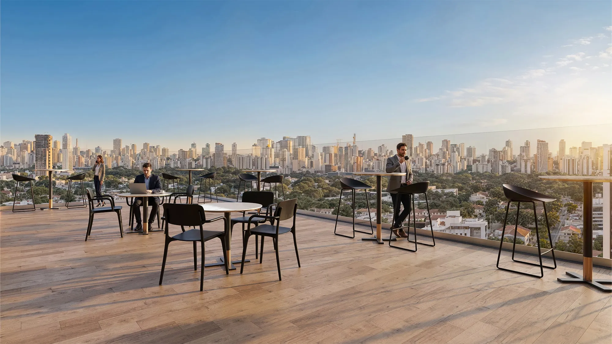 Metropolitan Marista · Torre Londres — Varanda do coffee break