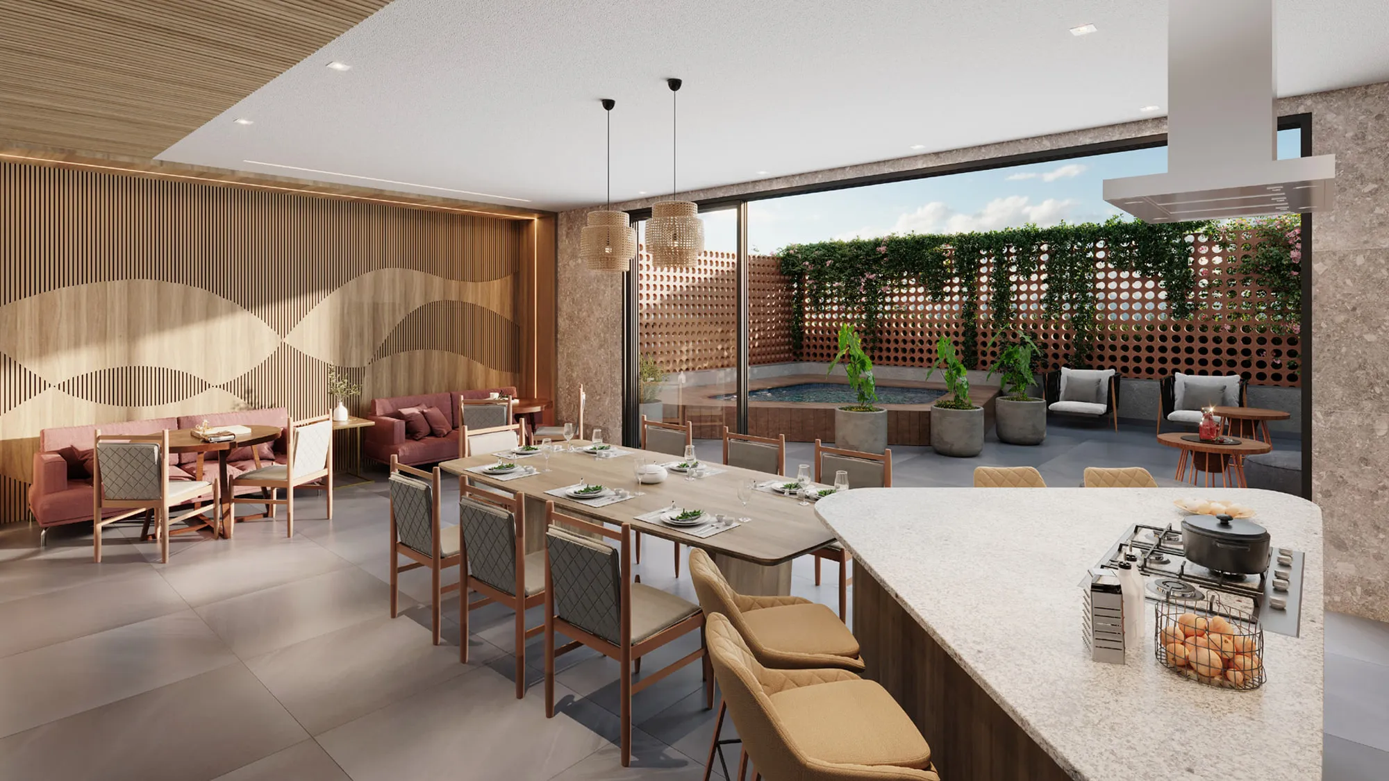 Reserva 27 Consciente — Espaço gourmet com churrasqueira e spa privativo