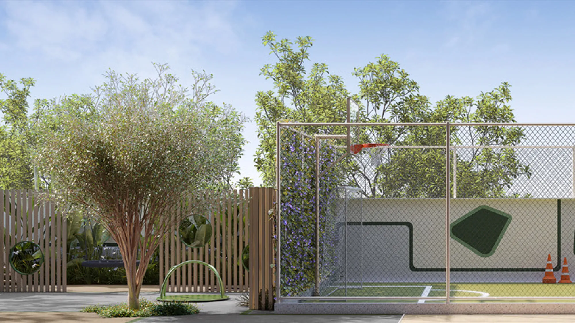 Solenne — Playground e quadra
