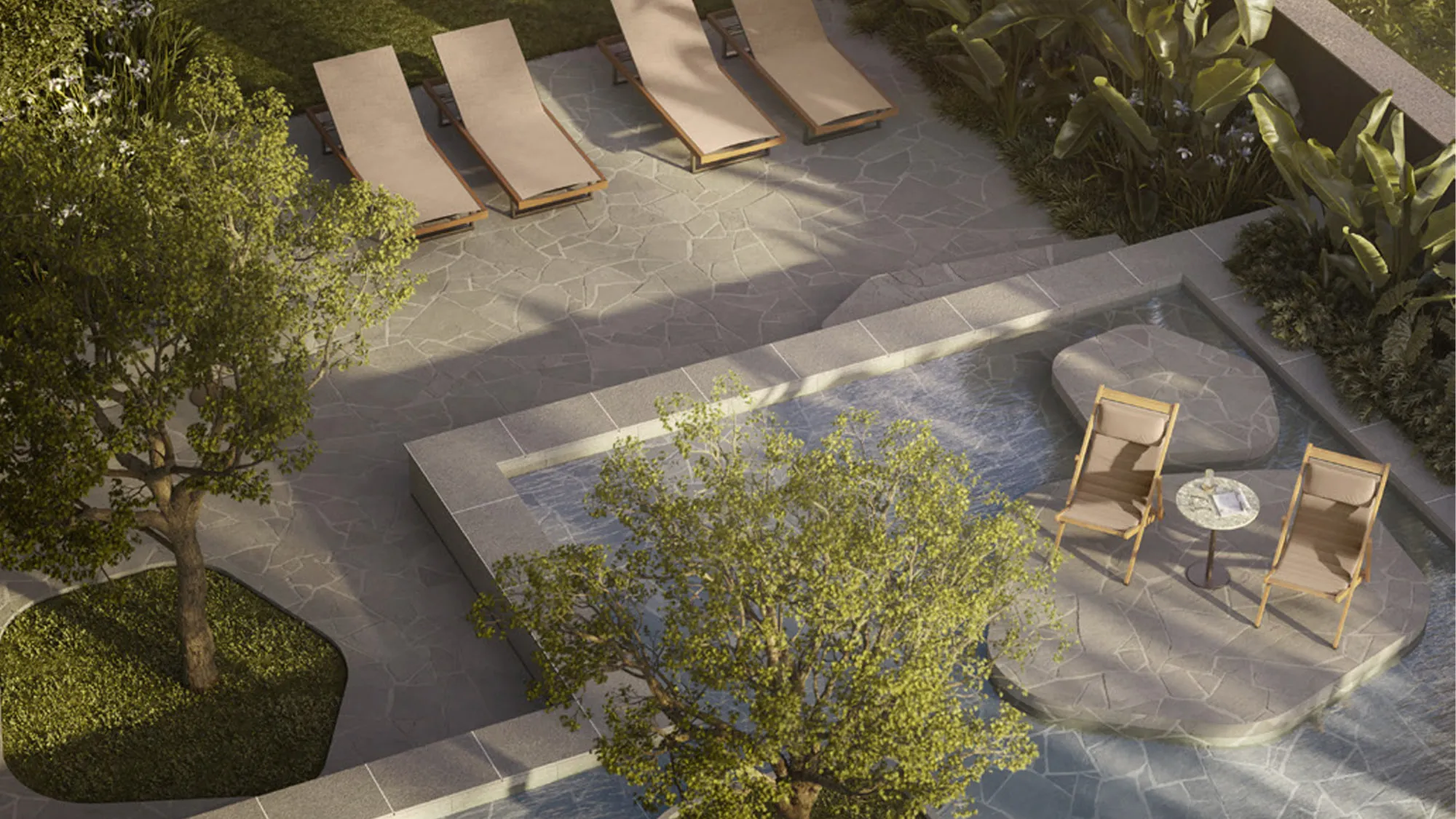 Solenne — Praça e piscina