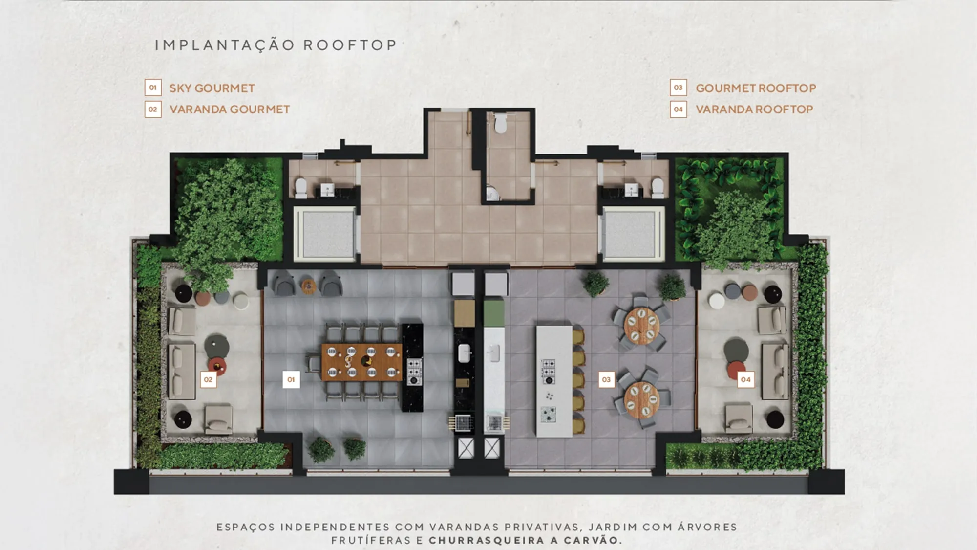 Elements Consciente — Implantação do rooftop