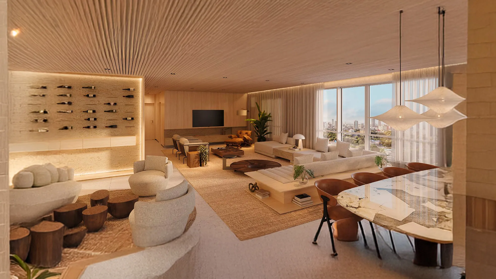 Le Blu Consciente — Living ampliado