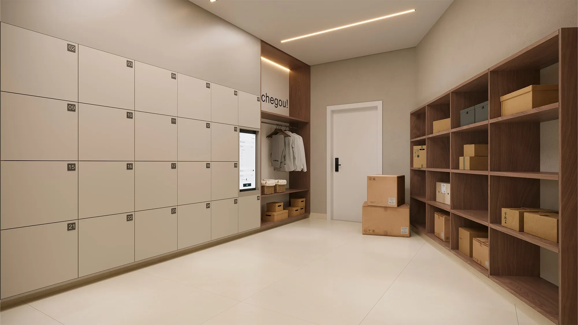 Metropolitan Marista · Torre Madrid — Lockers para encomendas